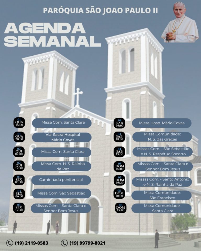 Agenda Semanal | 01/03/2023