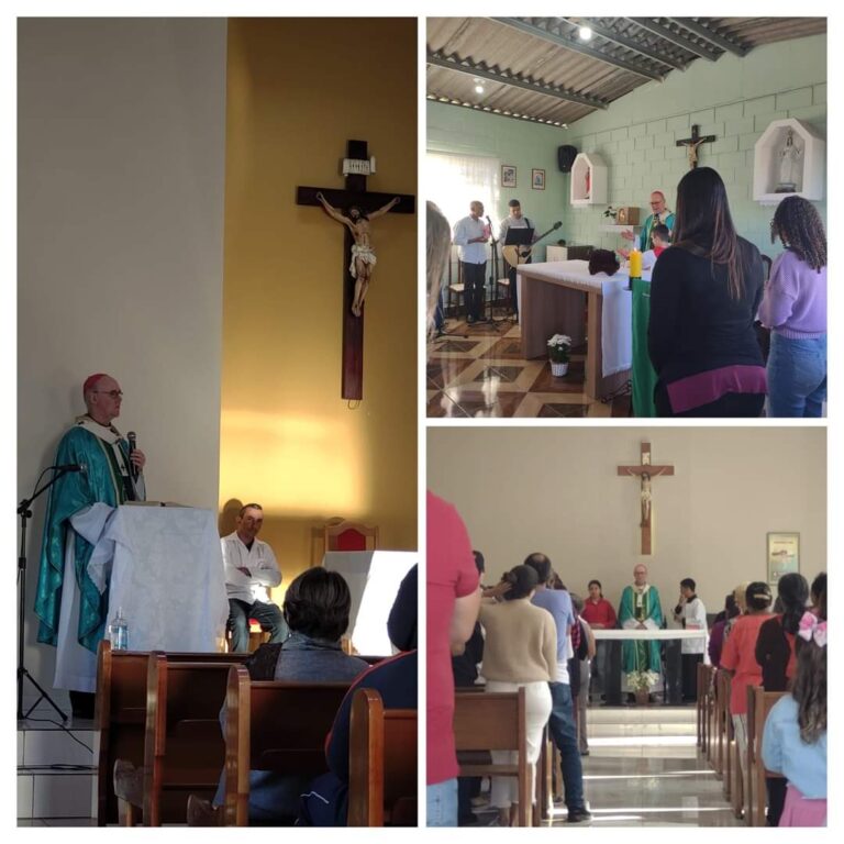 No último domingo (25/06), nosso Bispo Dom João celebrou missa em 3 de nossas comunidades